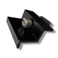 Koncová Svorka 35 mm so Skrutkou a Vložkou - Čierne lakované PV-03-25