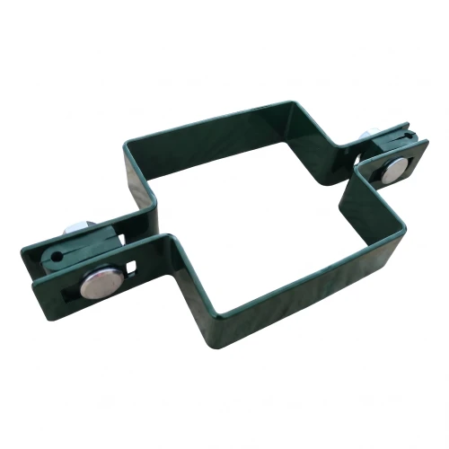 Objímka panelová plotová priebežná štvorcová 80×80 mm zelená RAL 6005 001-614 (1)
