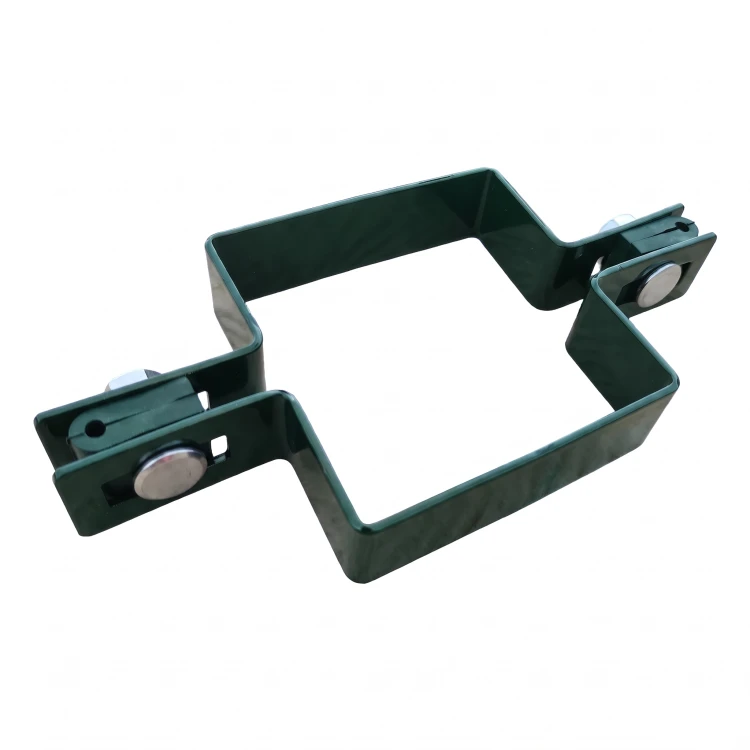 Objímka panelová plotová priebežná štvorcová 80×80 mm zelená RAL 6005 001-614 (1)
