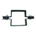 Objímka panelová plotová priebežná štvorcová 80×80 mm zelená RAL 6005 001-614 (2)