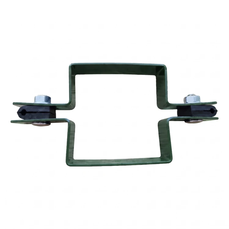 Objímka panelová plotová priebežná štvorcová 80×80 mm zelená RAL 6005 001-614 (2)