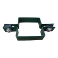 Objímka panelová plotová priebežná štvorcová 80×80 mm zelená RAL 6005 001-614 (3)