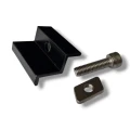 Koncová Svorka 35 mm so Skrutkou a Vložkou - Čierne lakované PV-03-25 (1)