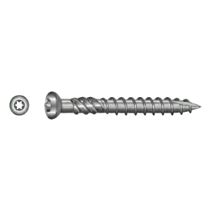 TOBSTEEL Terasová skrutka Quadra-Speed ART. 9001 nehrdzavejúca oceľ A2 5,0×80 mm TX25