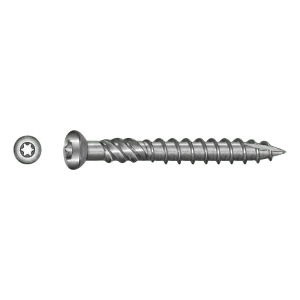 TOBSTEEL Terasová skrutka Quadra-Speed ART. 9001 nehrdzavejúca oceľ C1 5,0 x 40 mm TX25