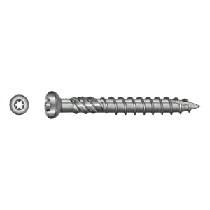 TOBSTEEL terasová skrutka Quadra-Speed ART. 9001 nehrdzavejúca oceľ C1 – 5,0 x 60 mm TX25