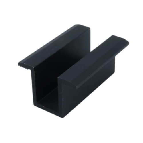 Stredová lisovacia svorka H25 L50 s uzemňovacím kolíkom Eloxovaný PV-04-10