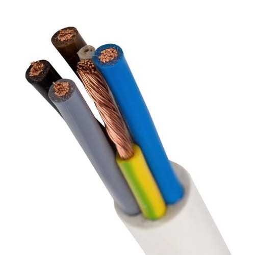 Kábel OWY 5x4 300/500V H05VV-F biela GPV-401-23