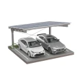 Prístrešok pre auto Fotovoltaická búda pre 2 vozidlá L 5,7m x 5,2m Solárne parkovisko GPV-101-14