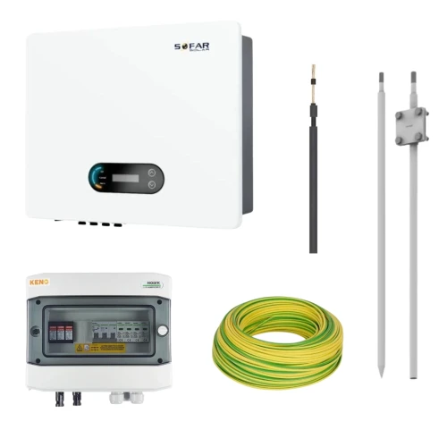 Kompletná elektrická súprava pre fotovoltaiku so striedačom 22KTLX-G3 3F 2MPPTSofar GPV-405-08