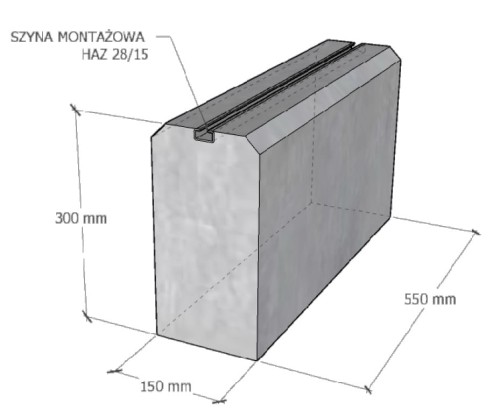 Záťažová základňa pre tepelné čerpadlo PP550 - sada 2 kusov GPV-600-05 (2)