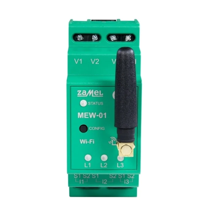 Zamel Monitor elektrickej energie Obojsmerné počítadlo WI-FI 3F+N pre fotovoltaiku GPV-401-40 (4)