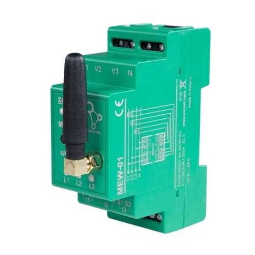 Zamel Monitor elektrickej energie Obojsmerné počítadlo WI-FI 3F+N pre fotovoltaiku GPV-401-40
