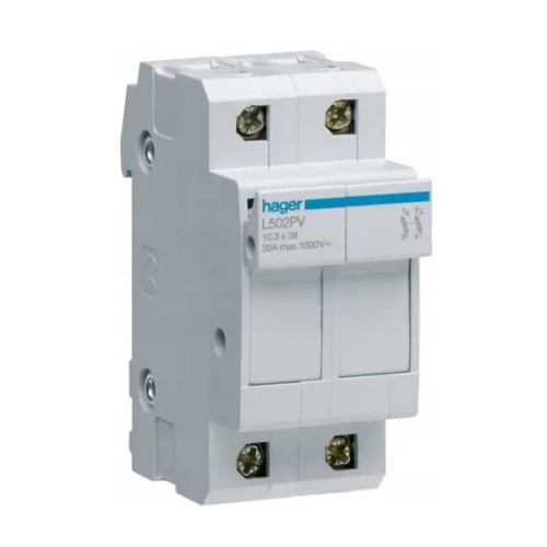 Hager Poistková základňa PV 2P 32A 10x38 mm GPV-401-45