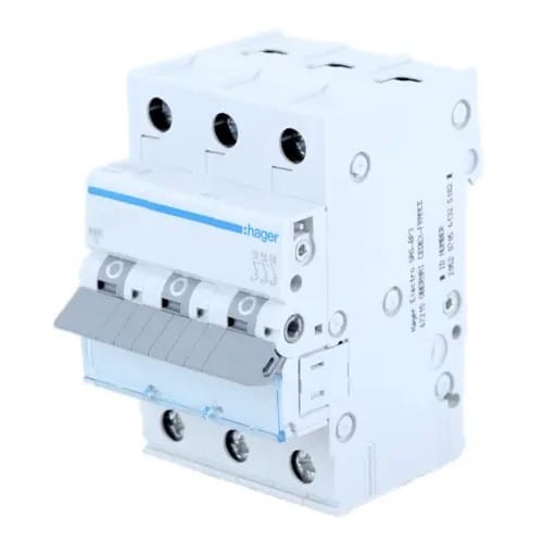 Hager Nadprúdový istič C 20A 3P 6kA GPV-401-52