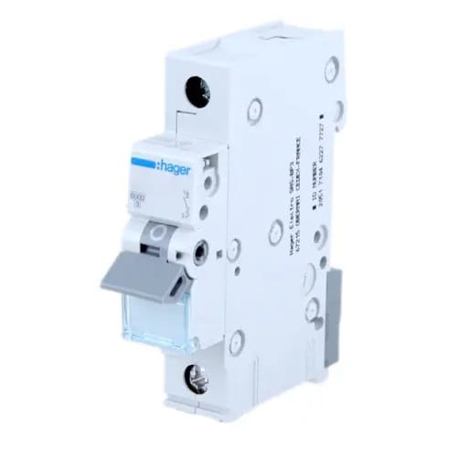 Hager Nadprúdový istič B 20A 1P 6kA GPV-401-56