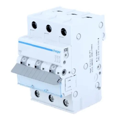 Hager Nadprúdový istič C 25A 3P 6kA GPV-401-59