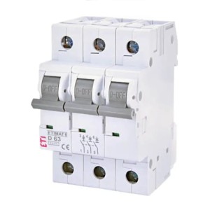 Istič nadprúdový B 16A 3P 6kA ETI