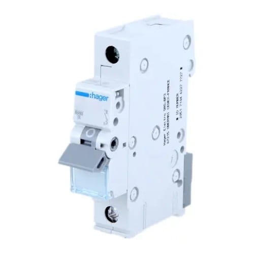 Hager Nadprúdový istič B 6A 1P 6kA GPV-401-65