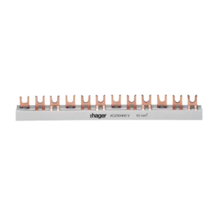 Hager Spojovacia koľajnica 3-pólový 57mod 10mm2 GPV-401-80