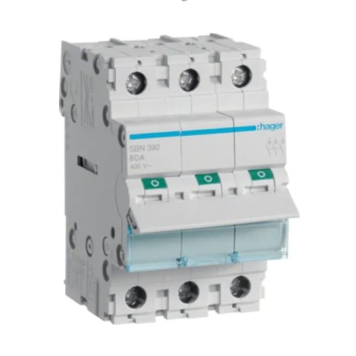 Hager Odpojovač izolačného spínača 3-fázový 3P 100A 400V AC GPV-401-85
