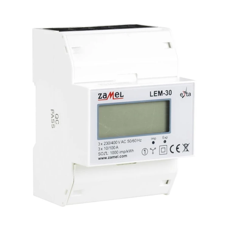 Zamel Merač elektrickej energie 3-fázový 100A LCD GPV-401-109 (2)