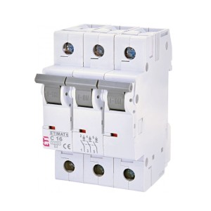 ETI Nadprúdový istič C 16A 3P 6kA