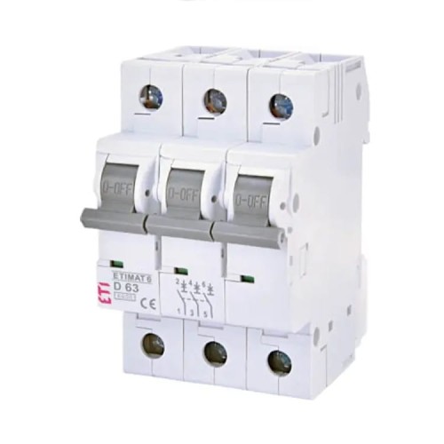 ETI Nadprúdový istič B 25A 3P 6kA ETIMAT6 002115518 ETI GPV-401-125