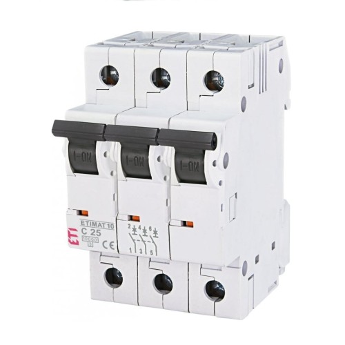 ETI Nadprúdový istič C 25A 3P 10kA GPV-401-133