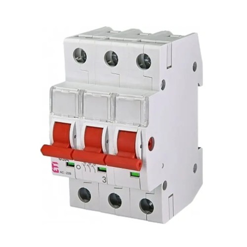 ETI Izolačný odpínač 3-fázový 3P 63A 400V AC GPV-401-150