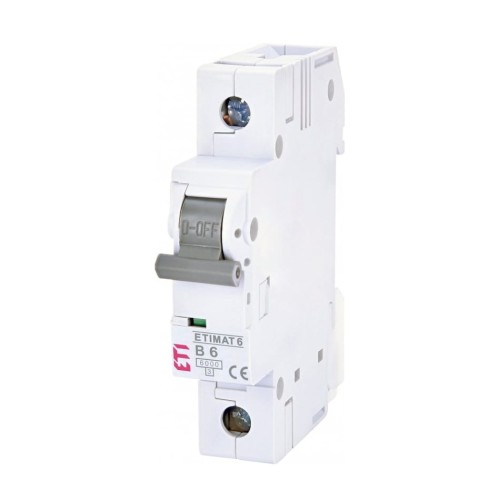 ETI Nadprúdový istič B 6A 1P 6kA GPV-401-160