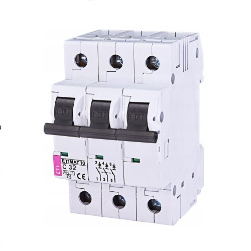 ETI Nadprúdový istič C 32A 3P 10kA GPV-401-167