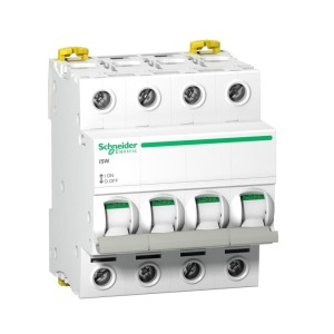 Schneider Electric Izolačný odpínač 3-Fázový 4P 100A 415V AC iSW-100-4 Acti9