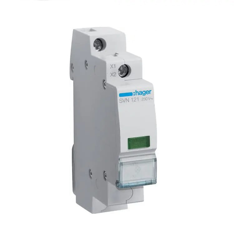 Hager Signalizační LED Světlo Zelené 230V AC GPV-401-195