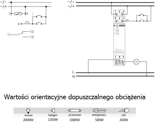 F&F Filipowski Bistabilné relé na DIN lištu 16A BIS-411-24V GPV-401-222 (4)