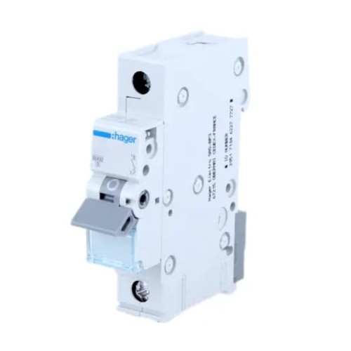 Hager Nadprúdový istič C 2A 1P 6kA GPV-401-231