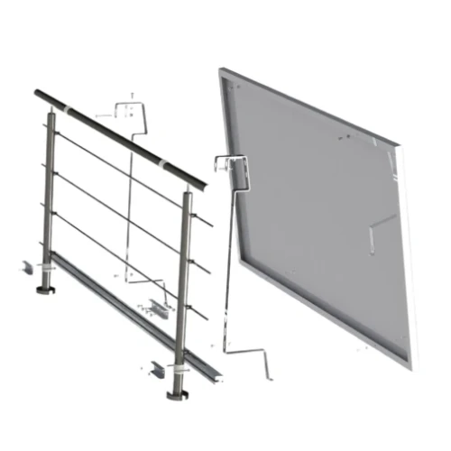 Balus 2 Fotovoltaická Montážna Sada na Balkónové Zábradlie XL GPV-200-02