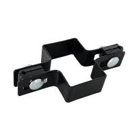 Stredná objímka na plotové panely 40x60 mm čierna