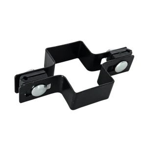 Stredná objímka na plotové panely 40x60 mm čierna