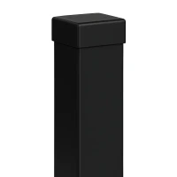 Stĺpik oplotenia 80x80x2 mm, dĺžka 2,4 mb, čierny