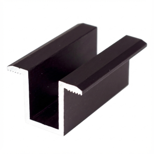 Stredová lisovacia svorka H24 Hliník 6060 otvor M8 Eloxovaný