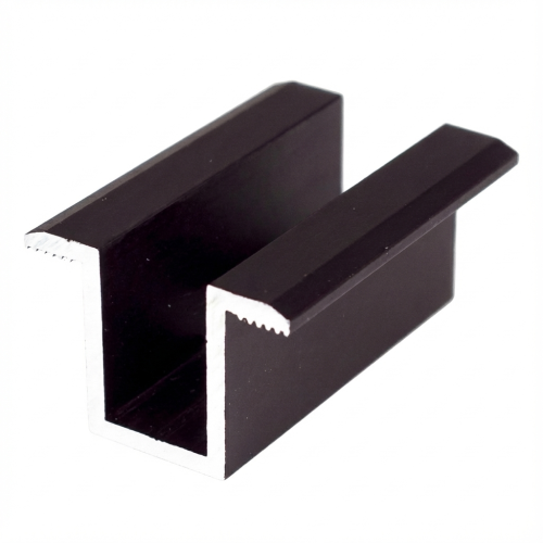 Stredová lisovacia svorka H24 Hliník 6060 otvor M8 Eloxovaný PV-04-02 (1)