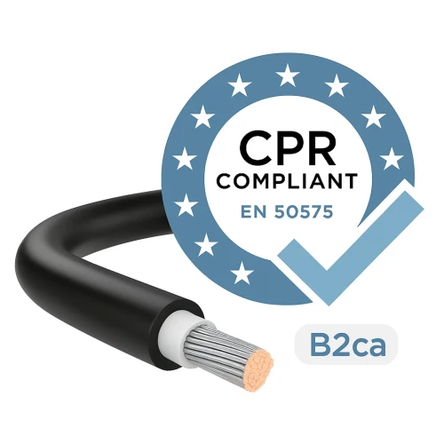 Kábel pre fotovoltaické inštalácie H1Z2Z2-K trieda B2 (CPR) Čierny 6mm NEHORĽAVÝ 000-117 (2)
