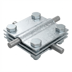Krížová spojka 4-otvorová 3-platňová; B do 40mm pozinkovaná galvanicky