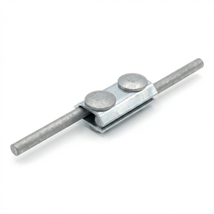 Priechodná svorka 2-otvorová jednoduchá pozinkovaná galvanicky