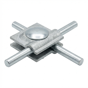 Univerzálna dvojitá DIN spojka pozinkovaná galvanicky