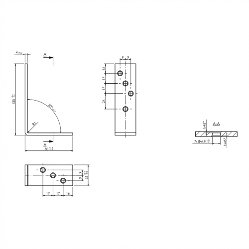 Uholník nosníka KB-2 100x50x50x4x 000-120 (2)