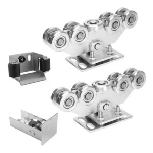 Balíček vozíkov pre posuvnú bránu 9-valčekový + príslušenstvo KIT pre koľajnicu 80