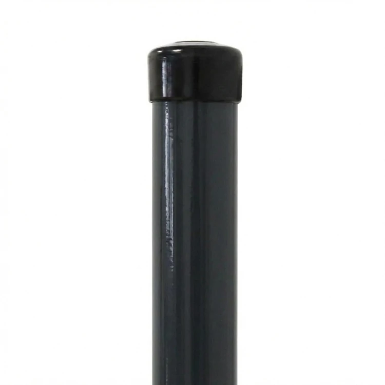 Stĺpik oplotenia Fi 48,3x1,5, dĺžka 2,3 m, grafitový RAL 7016 000-227 (1)