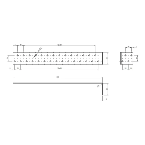 Uhlový kotviaci profil KK-02 42x302x40x2,0 000-124 (2)